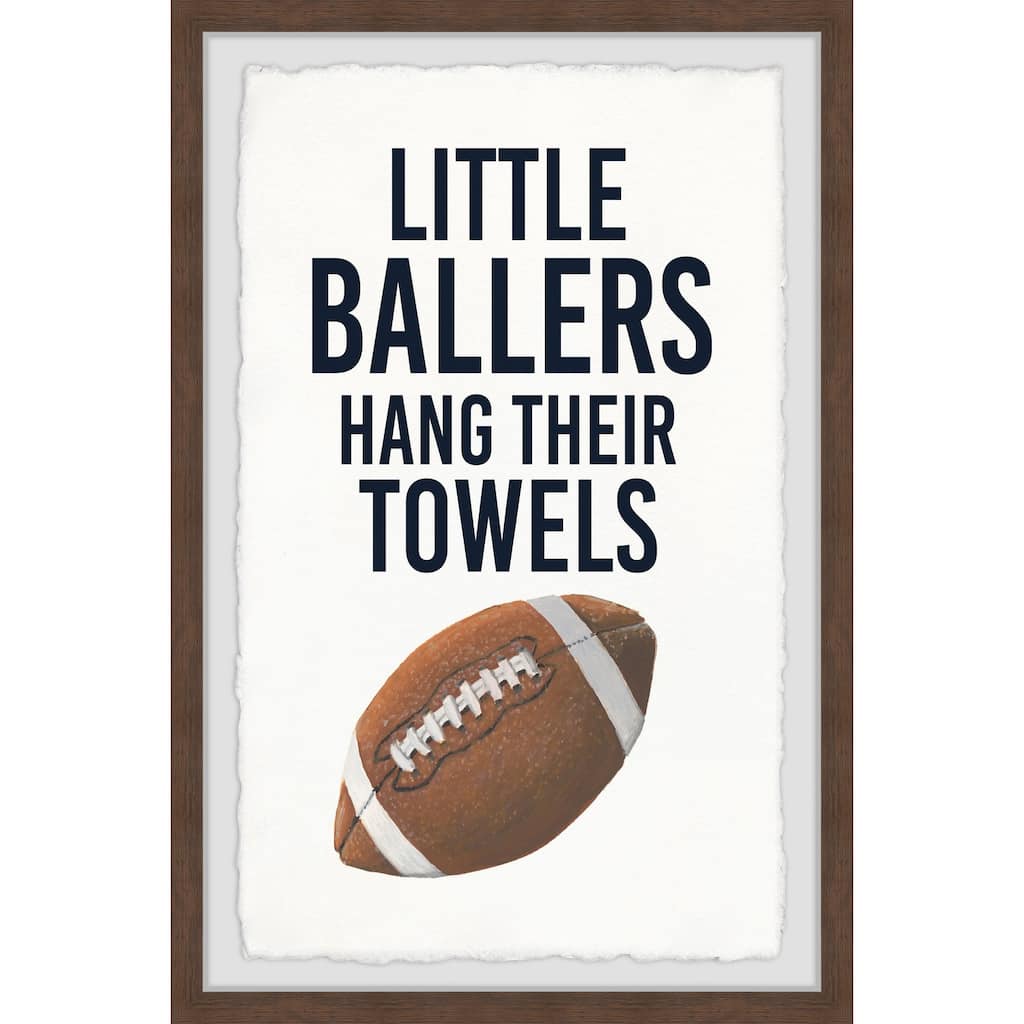 Little Ballers III Framed Wall Art, Elegant Home Touch - Sophisticated Artwork for Refined Décor