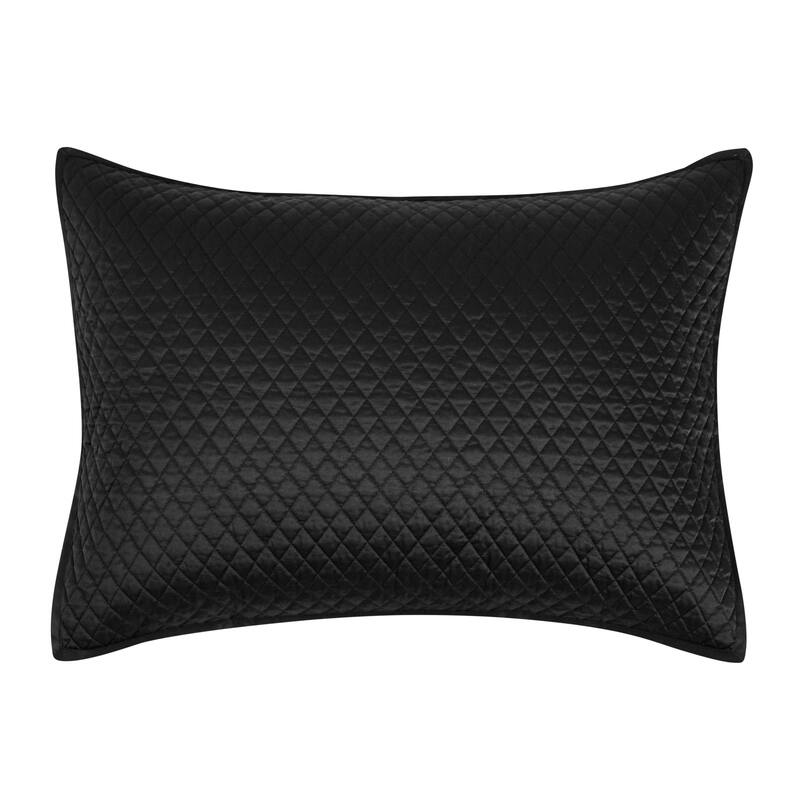 Winthrop 100% Sateen Sham by Kosas Home - 20x26 - Black