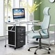 preview thumbnail 5 of 22, 3-Drawer Rolling Wood File Cabinet with Lock