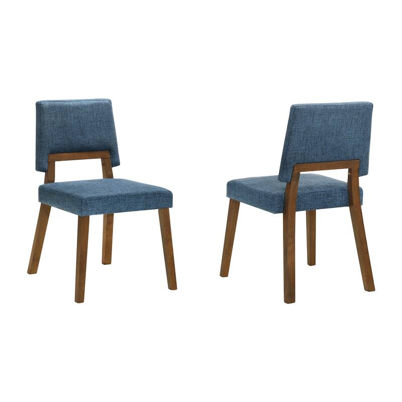 Channell Mid-Century Modern Upholstered Wood Dining Chairs - Set of 2/4/6