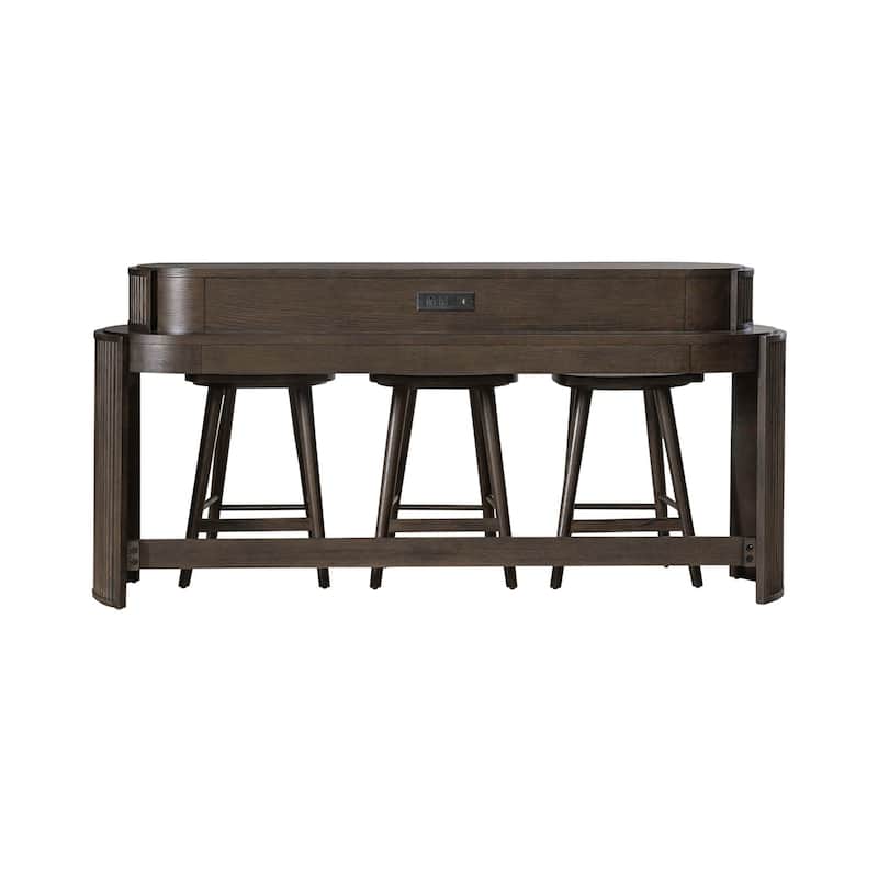 Liberty Furniture City View 4 Piece Table Set with Console Bar, 3 Stools - Width 78" x Depth 20" x Height 37"