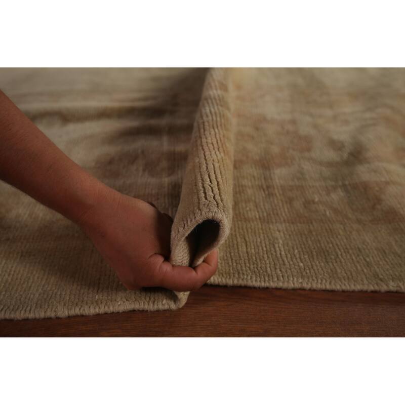 Palace Size Oushak Turkish Antique Area Rug Handmade Wool Carpet - 11'10"x 21'7"