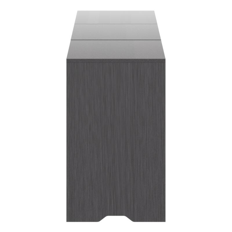 3-Piece Storage Cabinet Set - 26.25" - Charcoal Gray