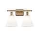 Option Brushed Brass / Matte White