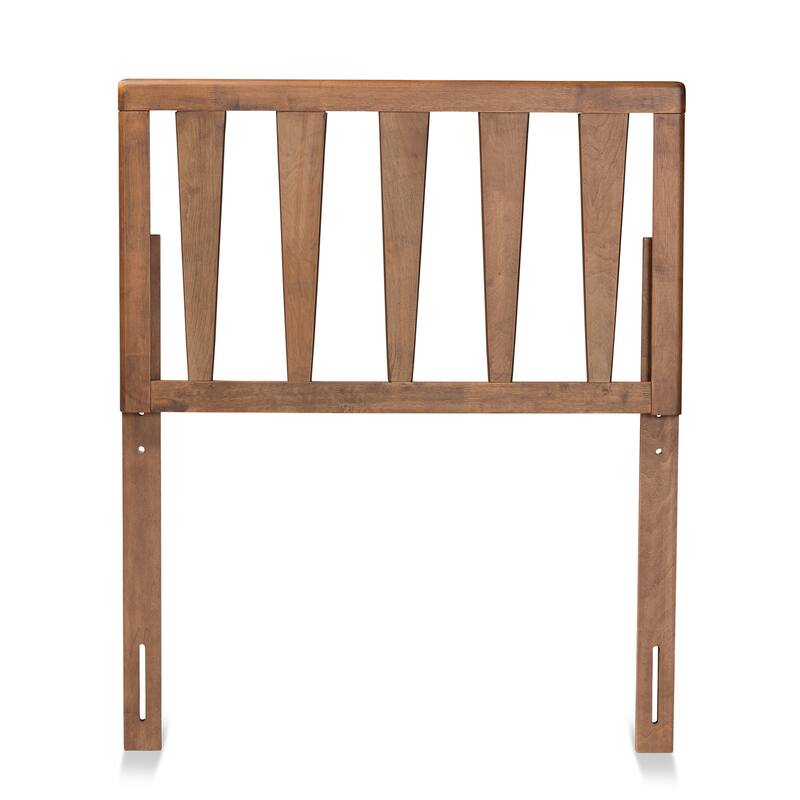 Duncan Contemporary Ash Walnut Finished Wood Headboard