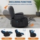 preview thumbnail 6 of 14, Garvee 360° Swivel Recliner Chair with Vibration Massage and Heating, Extra-Wide Chenille Sofa for Living Room/Bedroom