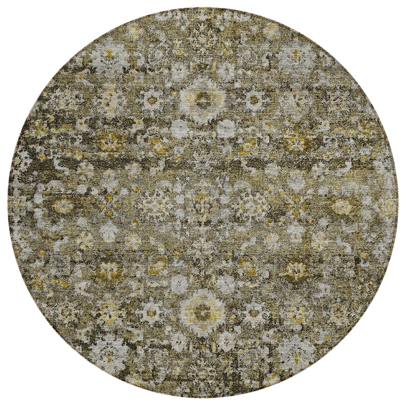 HomeRoots Oriental Traditional Rectangle Outdoor Rug