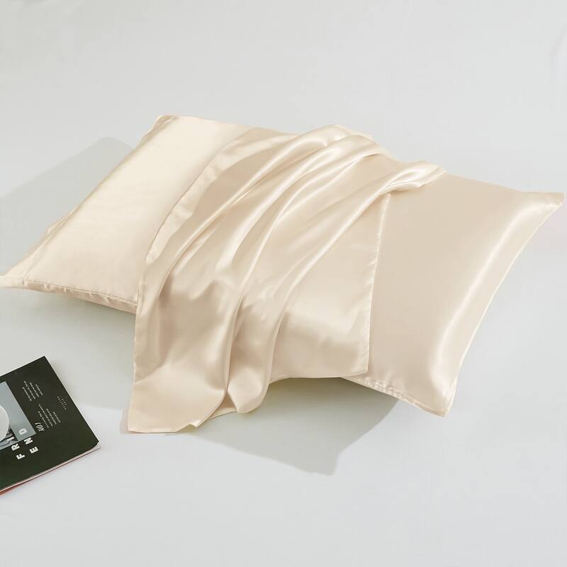 2 Pack Satin Pillowcase Silky Pillow Cases Set