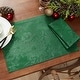 preview thumbnail 11 of 14, Poinsettia Elegance Jacquard Holiday Napkins, Set of 4 - 17"x17"