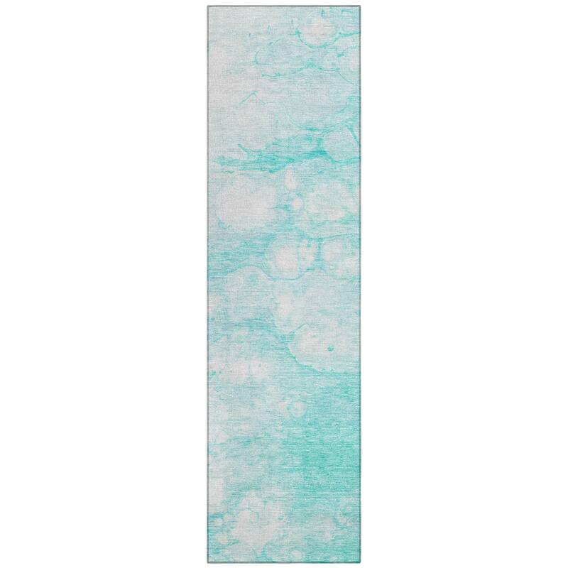 Machine Washable Indoor/ Outdoor Chantille Abstract Modern Rug