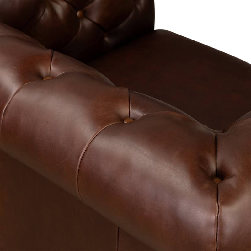 Poly & Bark Lyon Lounge Chair - Genuine Italian Leather