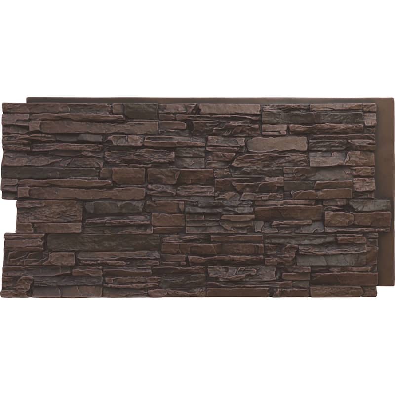 Canyon Ridge Stacked Stone, EverStone Faux Stone Siding Panel