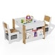 preview thumbnail 17 of 18, Kids Art Table and Chair Set, 3 in 1 Activity Table with 2 Chairs