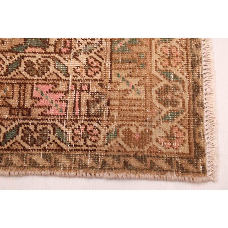 ECARPETGALLERY Hand-knotted Antalya Vintage Tan Wool Rug - 5'0 x 7'8