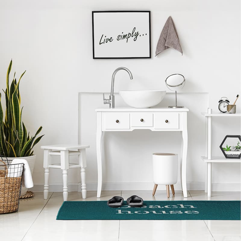 Beach House Nautical Chenille Rug