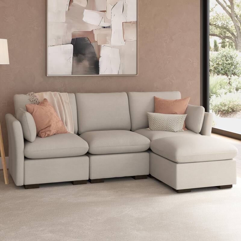 Bush Home Sienna Modular 3-Seater Reversible Chaise Sectional