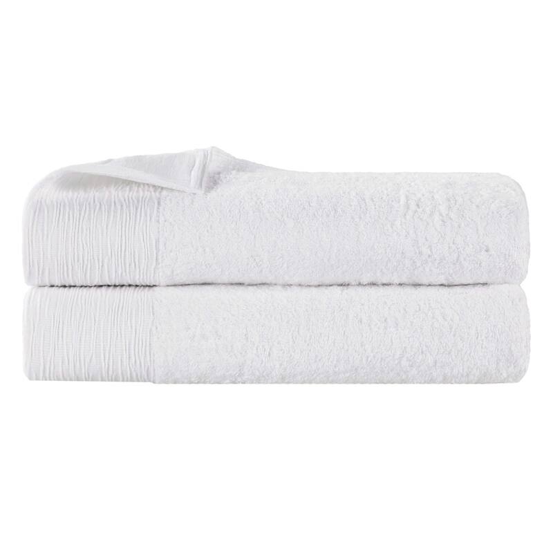Superior Sierra Rayon From Bamboo Cotton Blend Bath Sheet Set of 2