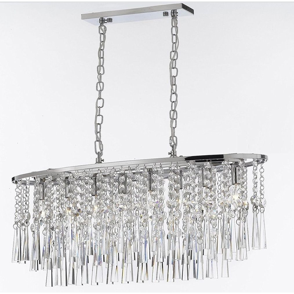 Modern Contemporary Chandelier  Linear Chandeliers Lighting H 13" W 26"  . - Chandeliers For Bedrooms by Overstock.com
