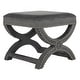 Safavieh Dante X-Bench Pewter Grey Ottoman - Thumbnail 4