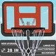 preview thumbnail 13 of 21, Roomfitters Portable Basketball Hoop with 28 Inch Backboard, Adjustable Height 4.8-7.7ft and Stable Base with Wheels