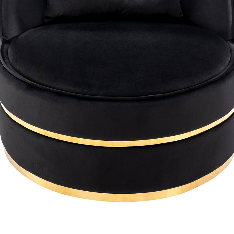 Velvet 360°Swivel Accent Chair