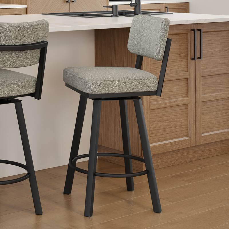 Amisco Alek Swivel Counter and Bar Stool