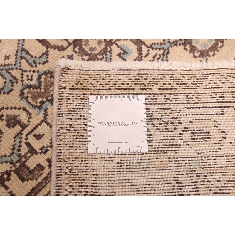 ECARPETGALLERY Hand-knotted Antalya Vintage Beige Wool Rug - 3'7 x 10'2