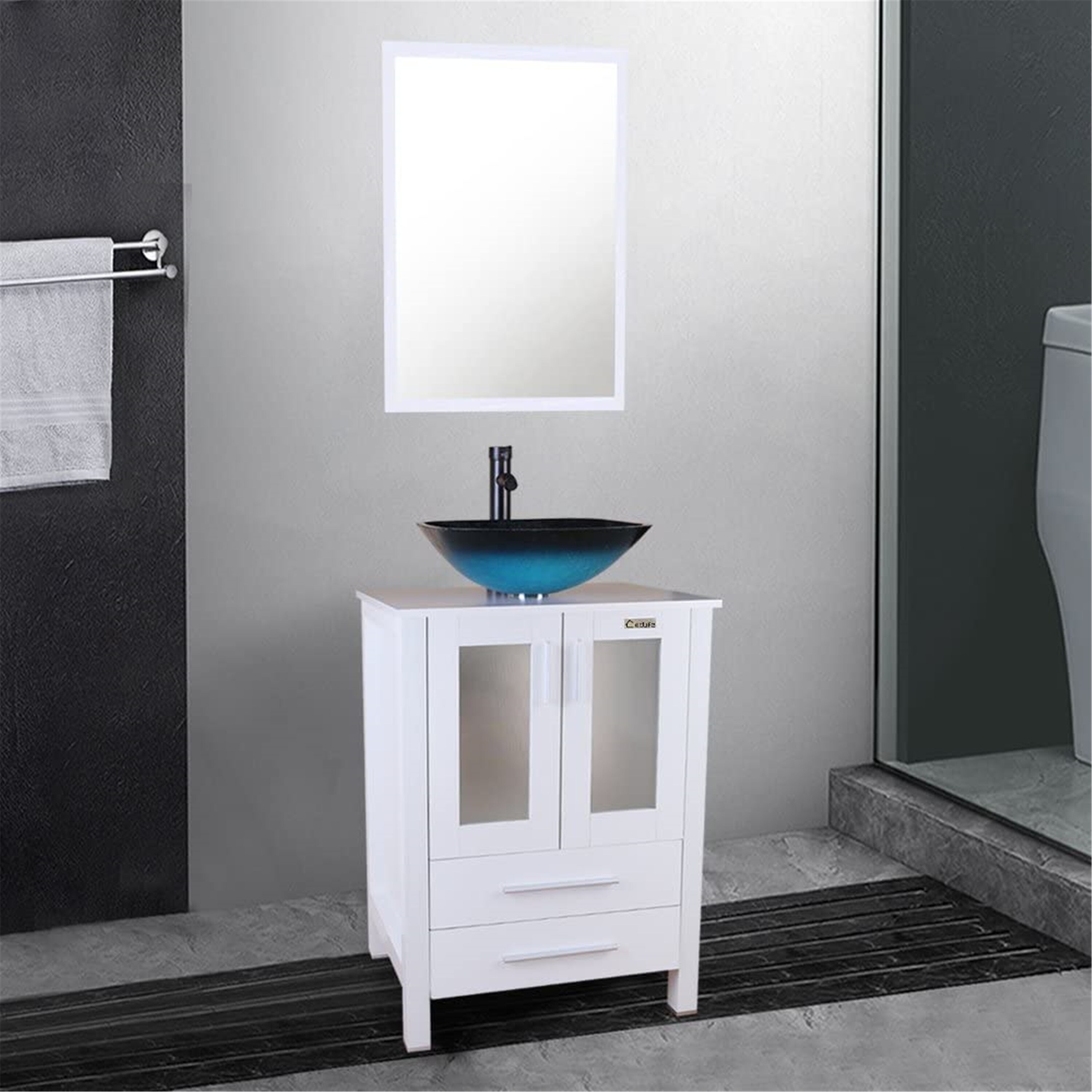 Shop Eclife 24 Bathroom Vanity And Sink Combo White Small Vanity Overstock 31451634