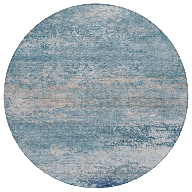 HomeRoots Abstract Transitional Rectangle Outdoor Rug