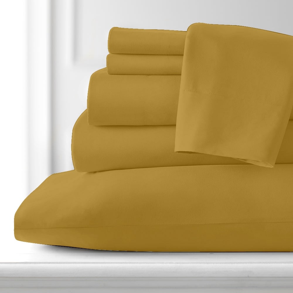 Luxury Hotel Collection Bamboo Rayon Bed Sheet Set - 6 Piece-image