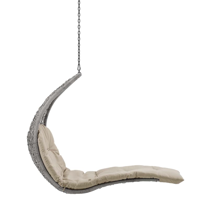 Landscape Outdoor Patio Hanging Chaise Lounge Swing Chair