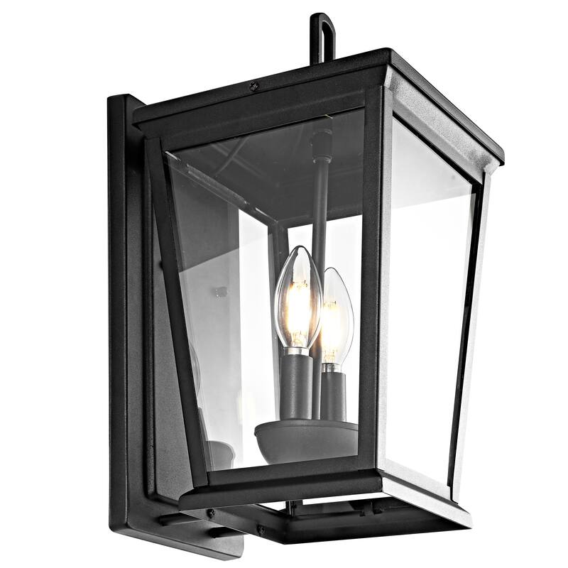 SAFAVIEH Rauha Outdoor Wall Lantern - 8"x9"x14.8" - 8Wx9Dx15H
