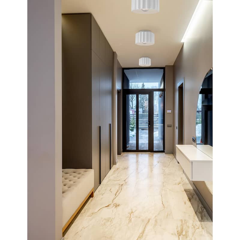 Justice Design Radiance - Large Gear Flush-Mount Light