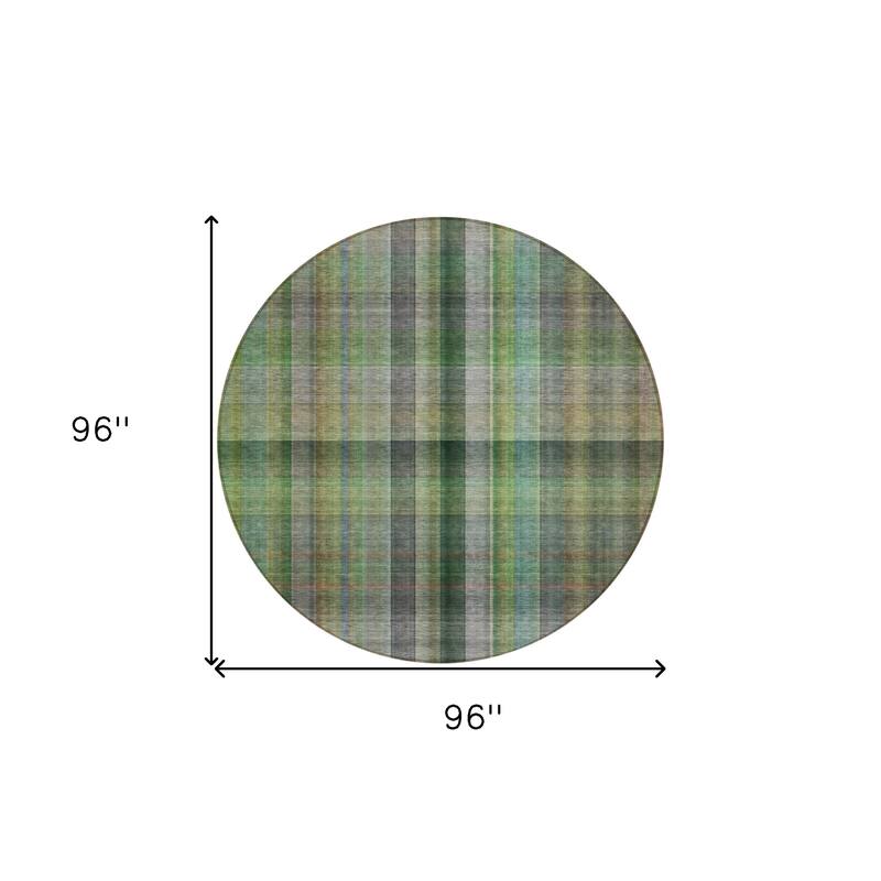 Alloro Plaid Weather Resistant Blended Style Outdoor Rug