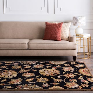 Livabliss Caper Handmade Floral Wool Area Rug