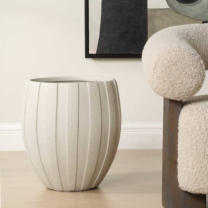 Uttermost 18251 Ridgehaven 17" Wide Magnesium Oxide Outdoor Planter