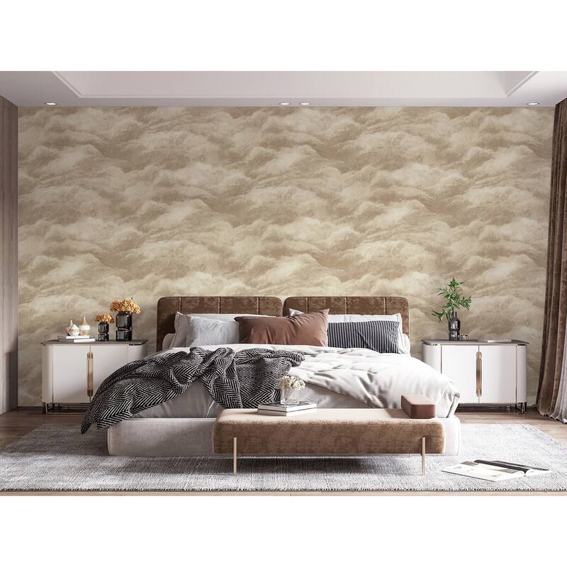 Belgravia Decor Nimbostratus Neutral Cloud Wallpaper