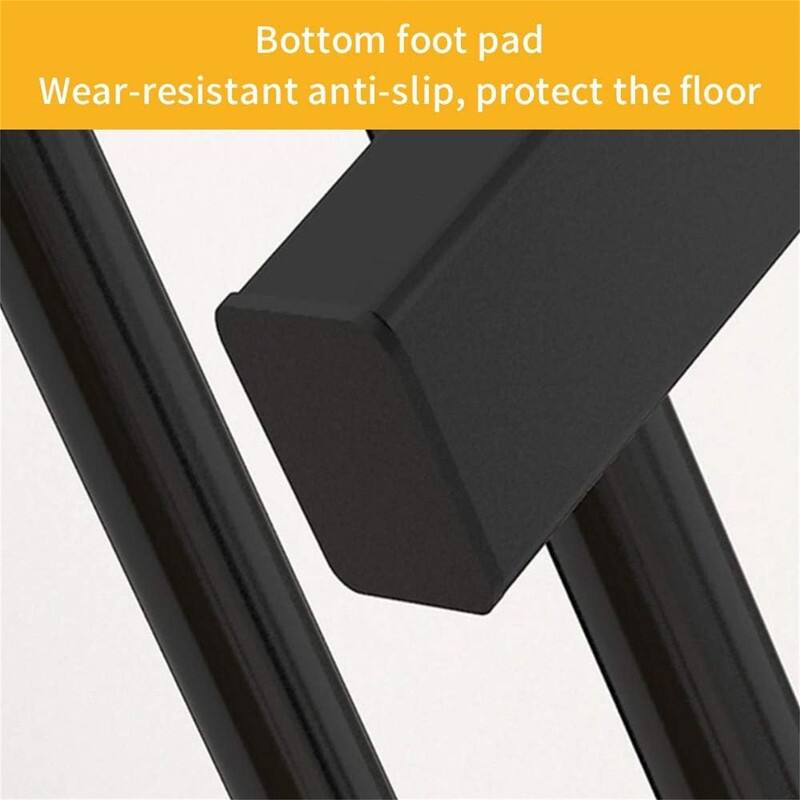 Garment Rack Freestanding Hanger Double Rods - 50.2"D x 13"W x 43.3"H