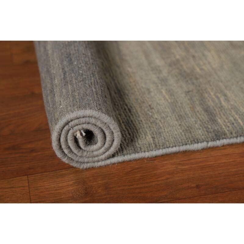 Striped Gabbeh Modern Foyer Rug Handmade Wool Carpet - 2'8"x 3'11"