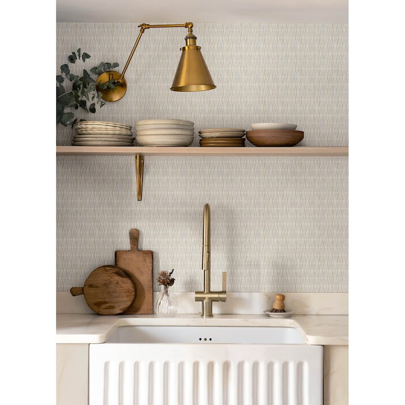 Chesapeake Nabi Beige Geometric Wallpaper