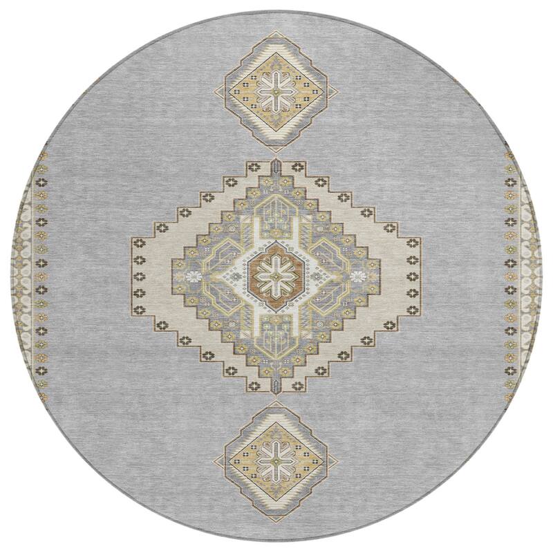 HomeRoots Oriental Traditional Rectangle Outdoor Rug