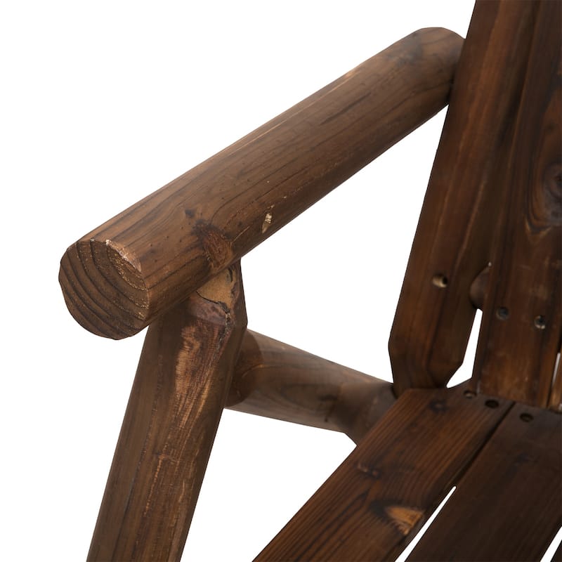 Outsunny Wood Adirondack Patio Bench Chair