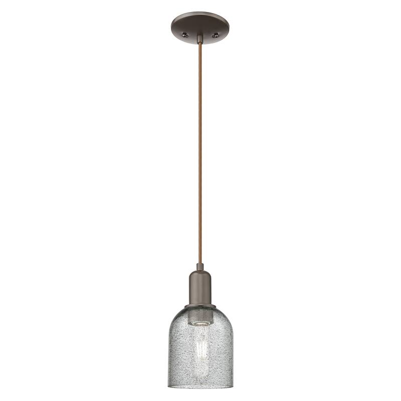 Innovations Lighting Endless Possibilities Arcadia - Caledonia - 1 Light 5" Cord Hung Mini Pendant - Charcoal/Oil Rubbed Bronze