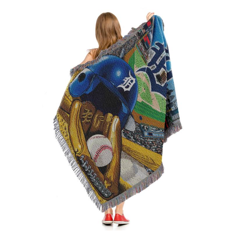 MLB Woven Tapestry Throw Blanket