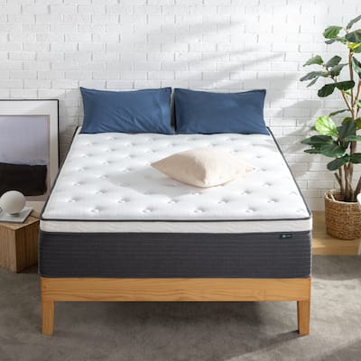 Priage by ZINUS 12 Inch Comfort Essential Pocket Spring Hybrid Mattress