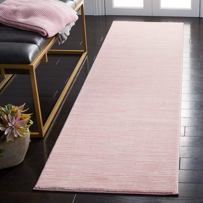 SAFAVIEH Vision Tanasa Modern Ombre Tonal Rug - 2'2" x 12' Runner - Pink