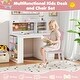 preview thumbnail 5 of 8, Gymax Kids Desk & Chair Set w/Chair Hutch 3-Layer Side Shelf Storage