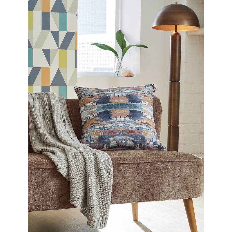 Signature Design by Ashley Kennick Blue/Brown Pillow (Set of 4)