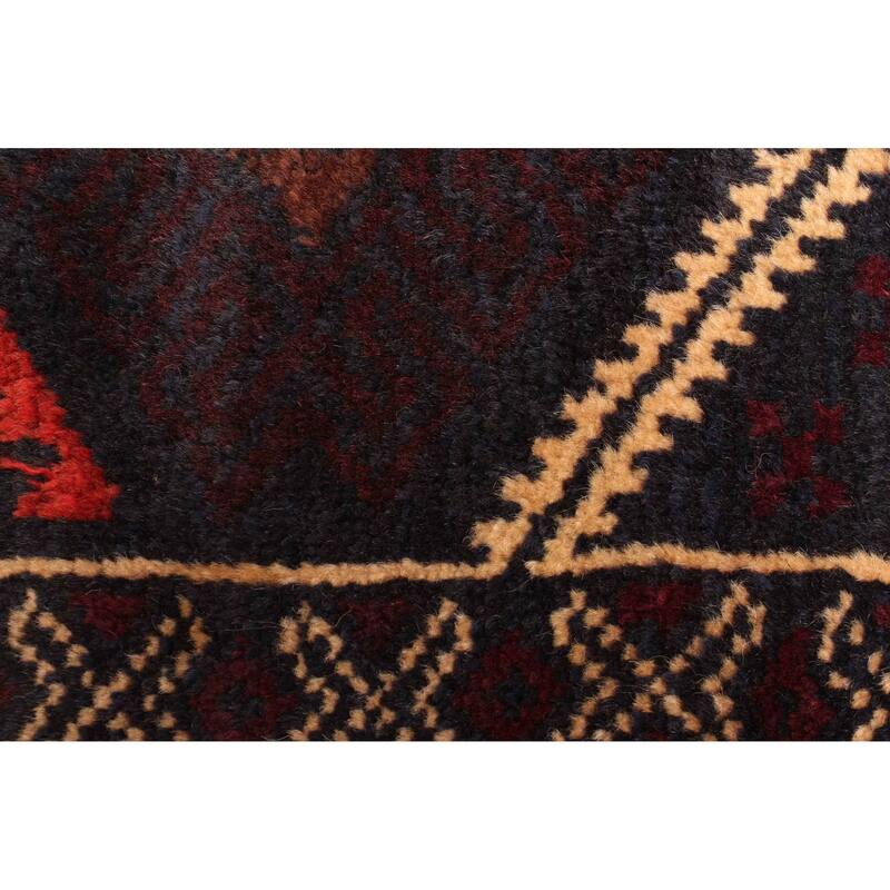 ECARPETGALLERY Hand-knotted Teimani Dark Grey Wool Rug - 3'3 x 4'8