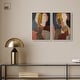 preview thumbnail 40 of 59, Contemplation Dialogue Abstract Art Set Canvas Print by Art Remedy
